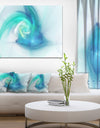 Light Blue Fractal Large Texture - Large Canvas Wall Art