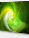 Green Fractal Large Illustration - Large Canvas Wall Art