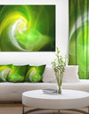 Green Fractal Large Illustration - Large Canvas Wall Art