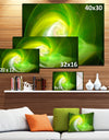 Green Fractal Large Illustration - Large Canvas Wall Art