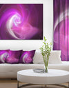 Pink Fractal Large Illustration - Large Canvas Wall Art