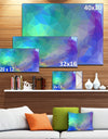 Light Blue Polygonal Mosaic Pattern - Large Wall Artwork