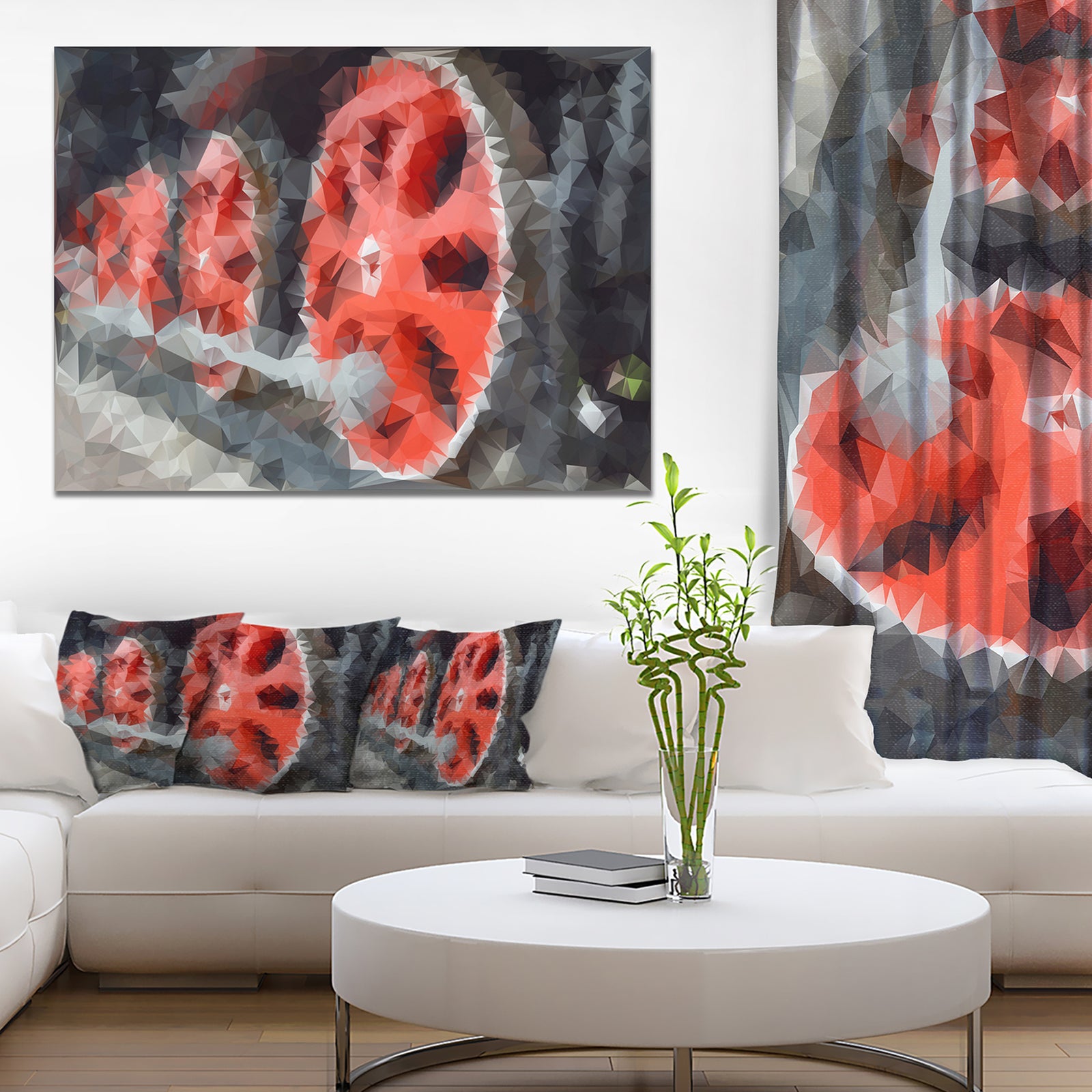 Red Wheels of Old Steam Train - Large Wall Artwork