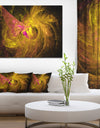 Golden Fractal Large Illustration - Large Wall Artwork