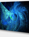 Blue on Dark Fractal Illustration - Large Wall Artwork