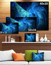 Blue on Dark Fractal Illustration - Large Wall Artwork