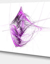 Purple on White Fractal Illustration - Large Wall Artwork