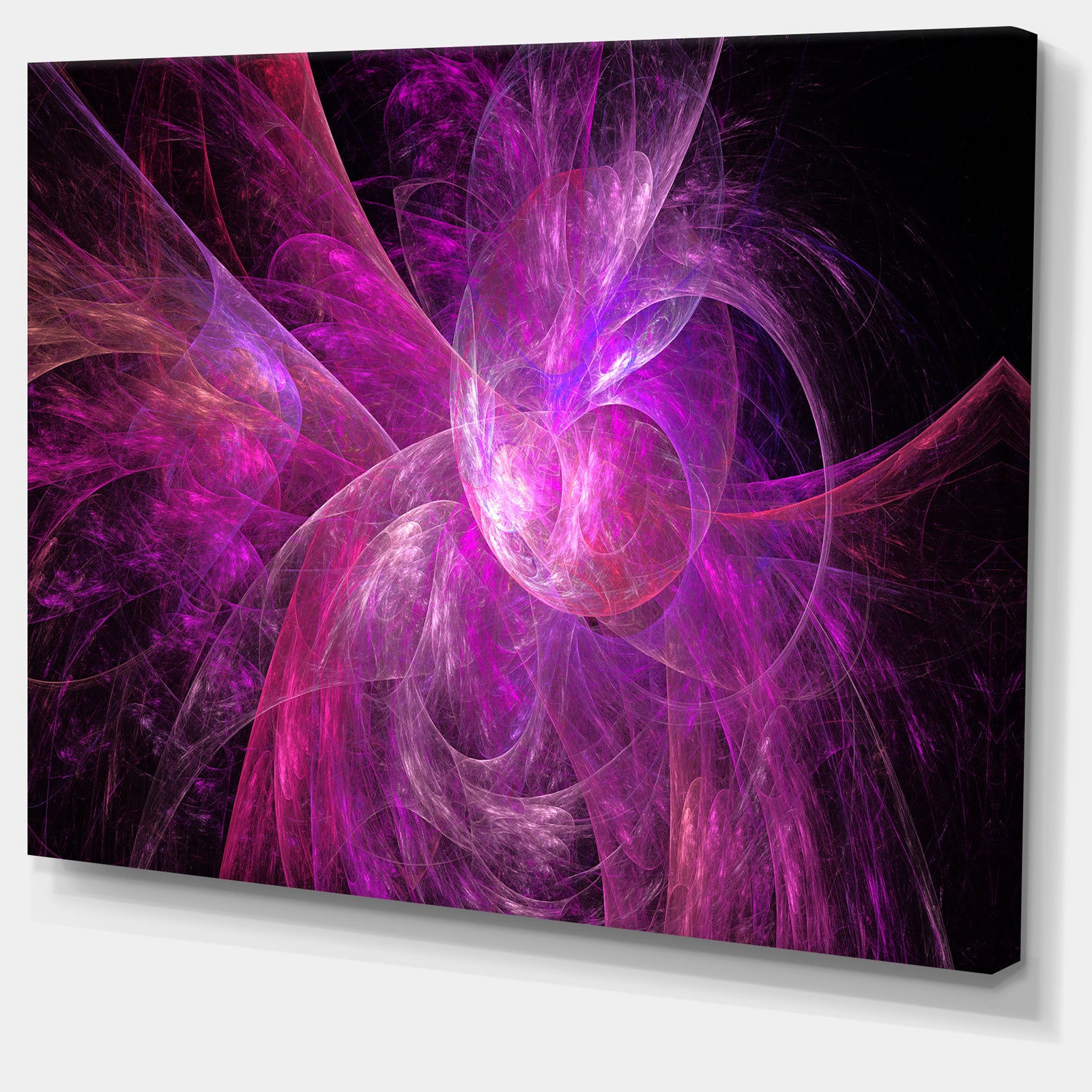 Purple Fractal Large Illustration - Large Wall Artwork
