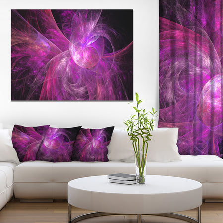 Purple Fractal Large Illustration - Large Wall Artwork