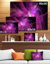 Purple Fractal Large Illustration - Large Wall Artwork