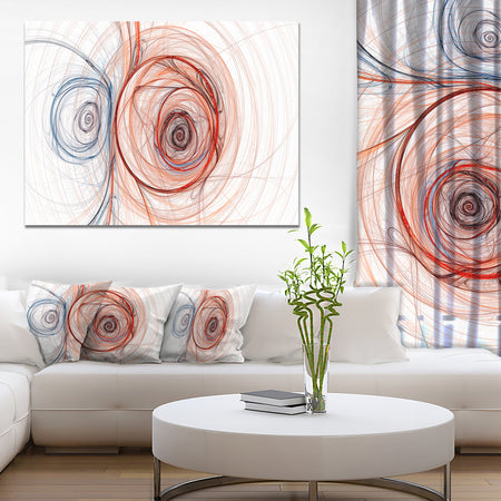 Brown Blue Fractal Illustration - Large Wall Artwork