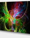 Multi-Color Fractal Large Design - Large Glossy Canvas Art Print