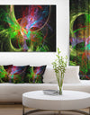 Multi-Color Fractal Large Design - Large Glossy Canvas Art Print