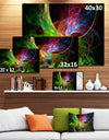 Multi-Color Fractal Large Design - Large Glossy Canvas Art Print