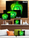 Green Fractal Explosion Supernova - Large Glossy Canvas Art Print