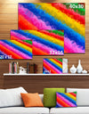 Multi-Color Polygonal Pencils - Large Glossy Canvas Art Print