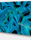 Blue Winter Fractal Pattern - Large Art on Canvas