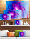 Turquoise Whirlpool Fractal Spirals'Large Abstract Canvas Art Print