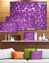 Purple Watercolor Fractal Pattern'Large Abstract Canvas Art Print