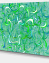 Green Watercolor Fractal Pattern'Large Abstract Canvas Art Print