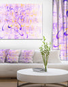 Light Purple Watercolor Fractal Art'Large Abstract Canvas Art Print