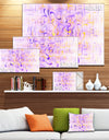 Light Purple Watercolor Fractal Art'Large Abstract Canvas Art Print