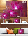 Pink Fractal Whirlpool Design - Abstract Wall Art Canvas