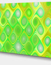 Green Fractal Pattern with Swirls - Abstract Wall Art Canvas