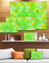 Green Fractal Pattern with Swirls - Abstract Wall Art Canvas