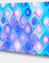 Dense Blue Pattern with Swirls - Abstract Wall Art Canvas