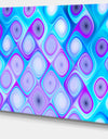 Blue Purple Pattern with Swirls - Abstract Wall Art Canvas