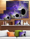 Blue Fractal Angel Wings - Abstract Wall Art Canvas