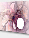 Light Purple Fractal Angel Wings - Abstract Wall Art Canvas