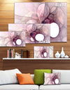 Light Purple Fractal Angel Wings - Abstract Wall Art Canvas