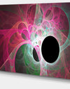 Pink Fractal Angel Wings - Abstract Wall Art Canvas