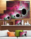 Pink Fractal Angel Wings - Abstract Wall Art Canvas