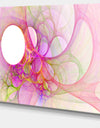 Light Pink Angel Wings on White - Abstract Wall Art Canvas