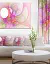Light Pink Angel Wings on White - Abstract Wall Art Canvas