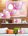 Light Pink Angel Wings on White - Abstract Wall Art Canvas