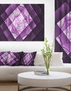 Purple Pixel Field of Squares - Abstract Wall Art Canvas