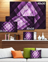 Purple Pixel Field of Squares - Abstract Wall Art Canvas