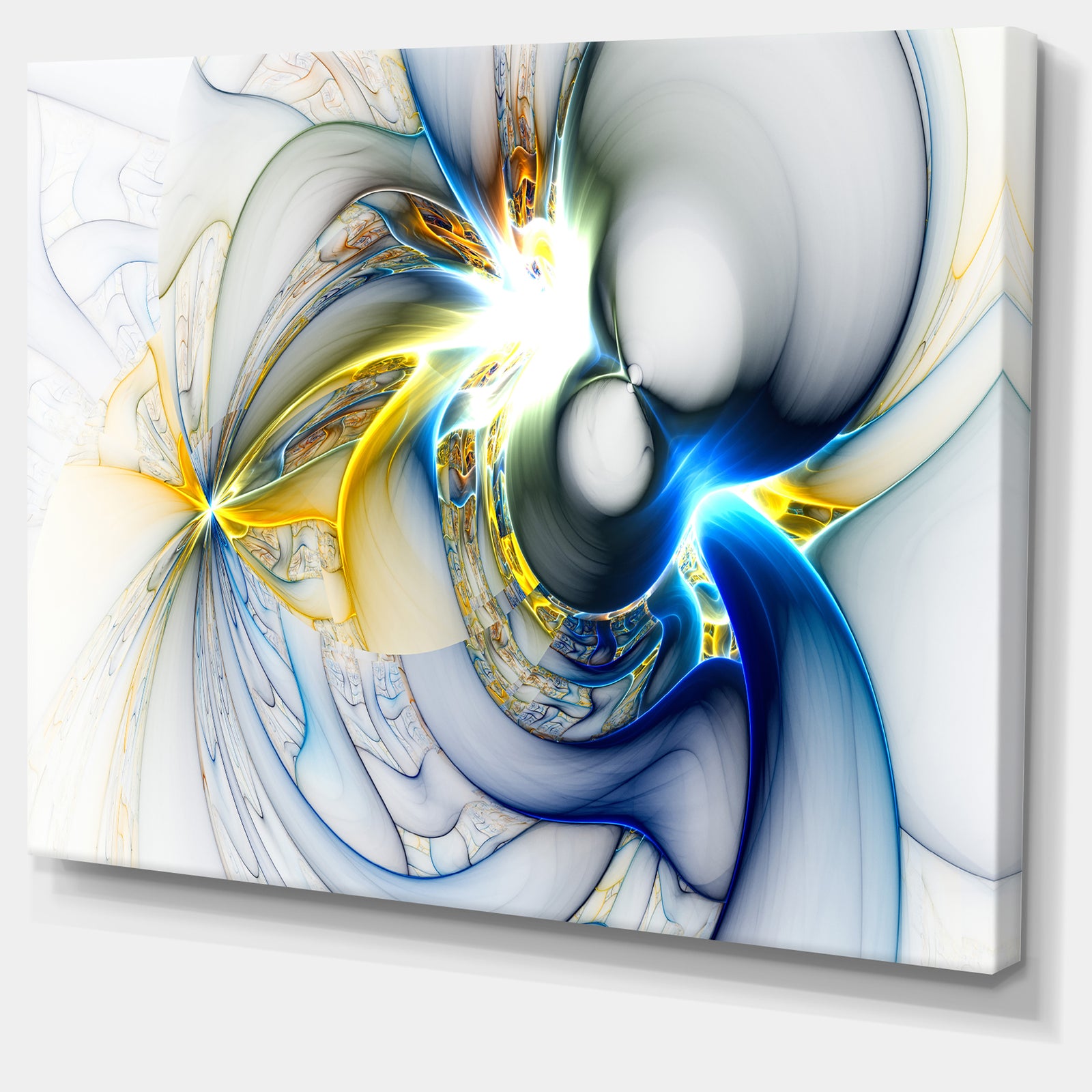 Shining Multi-Colored Plasma - Abstract Wall Art Canvas