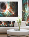 Shining Brown Silver on Black - Abstract Wall Art Canvas