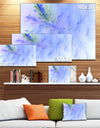 Light Blue Veins of Marble - Abstract Wall Art Canvas