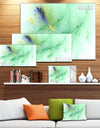 Light Green Veins of Marble - Abstract Wall Art Canvas