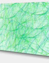 Clear Green Veins of Marble - Abstract Wall Art on Canvas