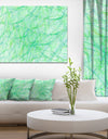 Clear Green Veins of Marble - Abstract Wall Art on Canvas