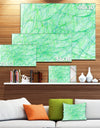 Clear Green Veins of Marble - Abstract Wall Art on Canvas