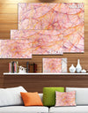 Mystic Pink Fractal Veins - Abstract Wall Art on Canvas