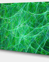 Mystic Green Fractal Veins - Abstract Wall Art on Canvas